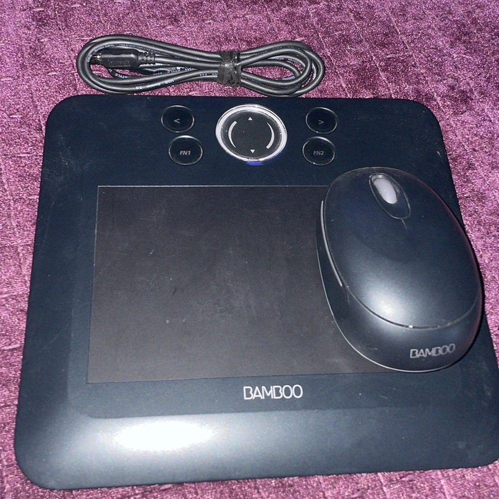 WACOM bamboo fun drawing tablet with mouse CTE-450 usb connection windows draw